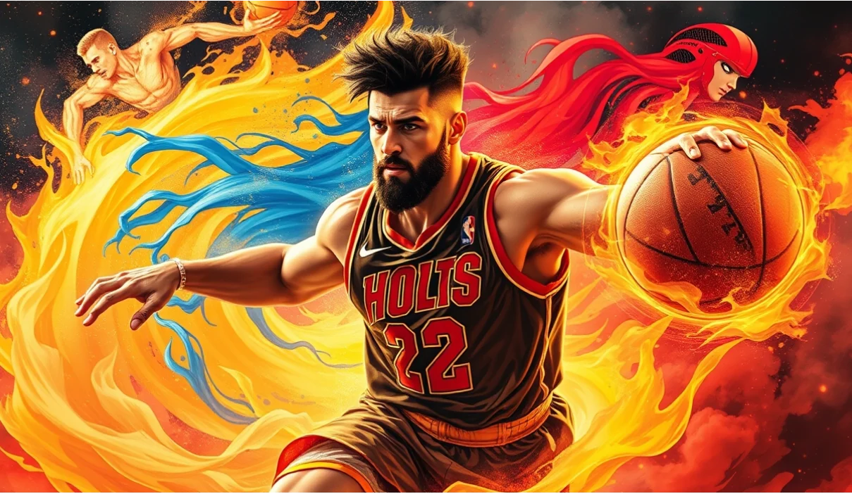 NBA姚明中国长城 示意图